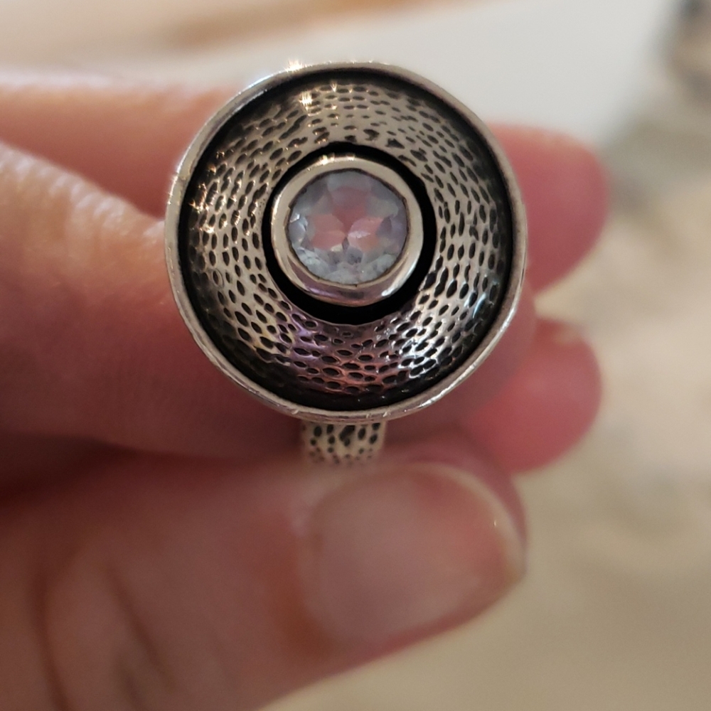 silver ring 7.5 size - Picture 2 of 4